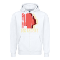 White Women's Angeles Los Angeles Zipper Hoodie - Bettercallsaul