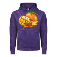 Cloud Purple Mango Tropical Summer Vintage Hoodie - Jasminsmagicworld