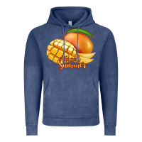 Vintage Denim Mango Tropical Summer Vintage Hoodie - Jasminsmagicworld