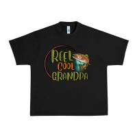 Black reel cool  grandpa Urban Heavy Tee - MaliasSmallBusiness
