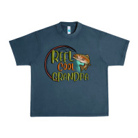 Midnight Navy reel cool  grandpa Urban Heavy Tee - MaliasSmallBusiness