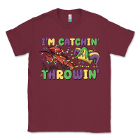Burgundy i'm catchin' if you're throwin' Classic Tee - MaliasSmallBusiness