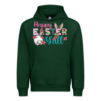 Forest Green Happy Easter Y'all Urban Hoodie - BundleAndBundleShop