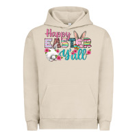 Pigment French Oak Happy Easter Y'all Urban Hoodie - BundleAndBundleShop