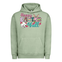 Pigment Oil Green Happy Easter Y'all Urban Hoodie - BundleAndBundleShop