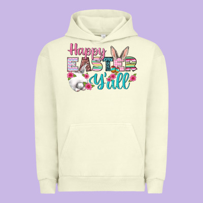 Happy Easter Y'all Urban Hoodie Designed By Bundleandbundleshop