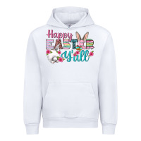 White Happy Easter Y'all Urban Hoodie - BundleAndBundleShop