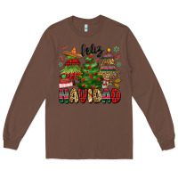 Chestnut feliz navidad Long Sleeve Tee - MaliasSmallBusiness