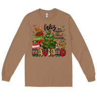 Toasted Coconut feliz navidad Long Sleeve Tee - MaliasSmallBusiness
