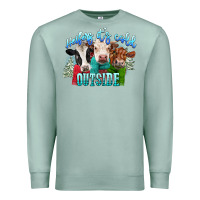 Seafoam heifers its cold outside Premium Sweatshirt - CowGirlArtShop