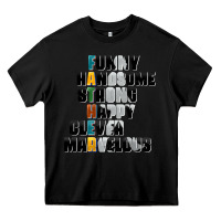 Black father words Heavy Core Tee - AdoDesignShop
