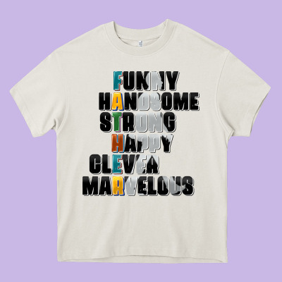 Father Words Heavy Core Tee Designed By Adodesignshop