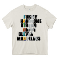 Cream father words Heavy Core Tee - AdoDesignShop