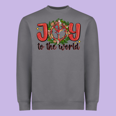 Joy To The World Heavyweight Sweatshirt Designed By Maliassmallbusiness