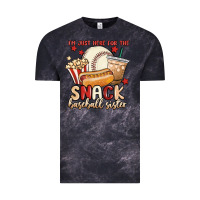 Cloud Black i'm just here for the snack baseball sister Vintage Tee - MaliasSmallBusiness