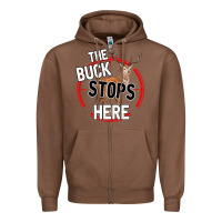 Chestnut The Bucks Stops Here Zipper Hoodie - Bettercallsaul