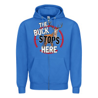 The Bucks Stops Here Zipper Hoodie | Teevron
