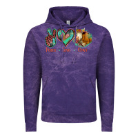 Cloud Purple Peace Love Cows Vintage Hoodie - Jasminsmagicworld