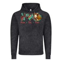 Vintage Black Peace Love Cows Vintage Hoodie - Jasminsmagicworld