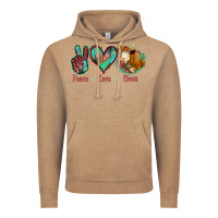 Vintage Coffee Peace Love Cows Vintage Hoodie - Jasminsmagicworld