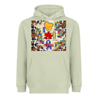 Matcha love puzzle ribbon Heavyweight Hoodie - TumblerDesignByShophia
