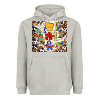 Moon Dust love puzzle ribbon Heavyweight Hoodie - TumblerDesignByShophia