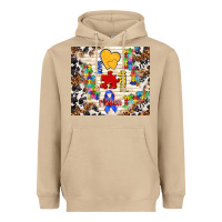 Mushroom love puzzle ribbon Heavyweight Hoodie - TumblerDesignByShophia