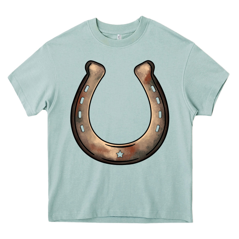 Western Horseshoe Heavy Core Tee by BarkalooDesign | Teevron