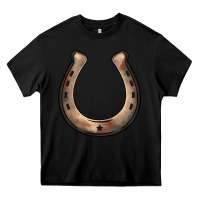 Black western horseshoe Heavy Core Tee - BarkalooDesign