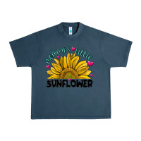 Midnight Navy mommy' s little sunflower Urban Heavy Tee - MaliasSmallBusiness