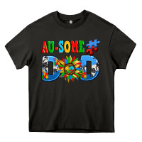 Asphalt ausome autism dad Heavy Core Tee - AdoDesignShop
