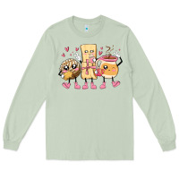 Matcha mexican pan dulce cartoon characters Long Sleeve Tee - MaliasSmallBusiness
