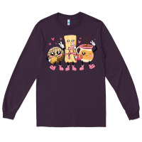 Plum mexican pan dulce cartoon characters Long Sleeve Tee - MaliasSmallBusiness