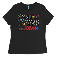 Black small town autism Ladies Tee - CowhideDigitalArt