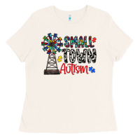 Bone small town autism Ladies Tee - CowhideDigitalArt
