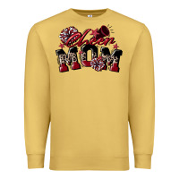 Antique Gold cheer mom  maroon Premium Sweatshirt - CowGirlArtShop