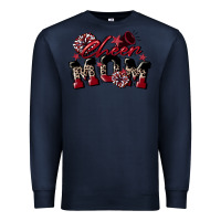 Navy cheer mom  maroon Premium Sweatshirt - CowGirlArtShop