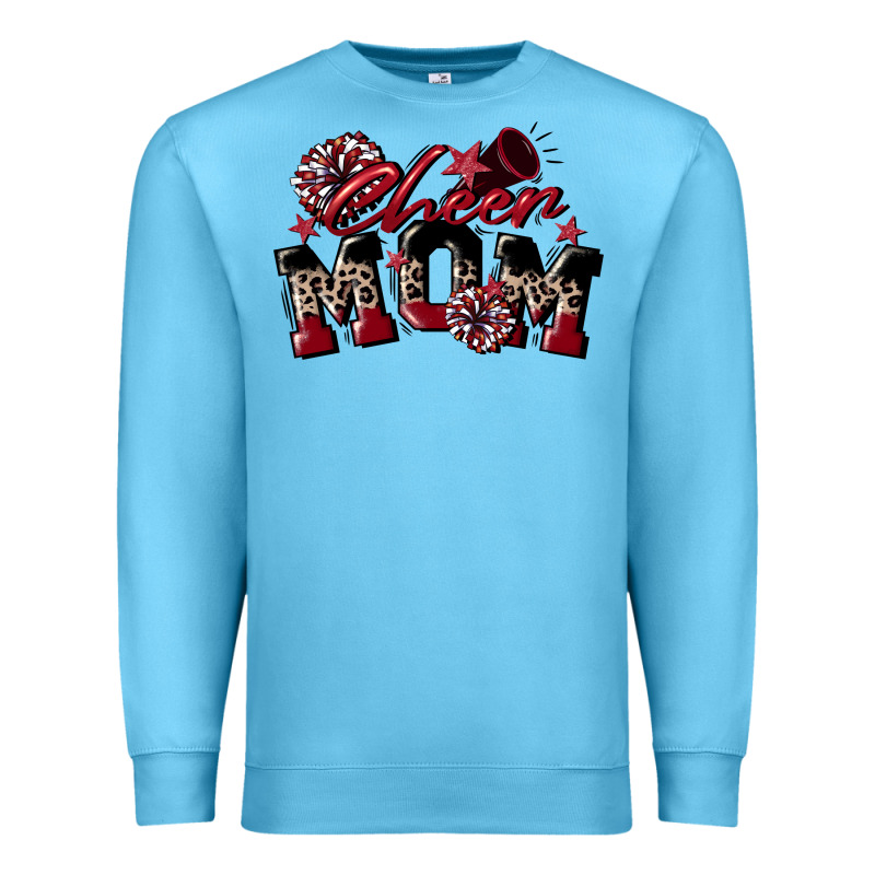 Cheer Mom  Maroon Premium Sweatshirt by CowGirlArtShop | Teevron