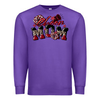 Purple cheer mom  maroon Premium Sweatshirt - CowGirlArtShop