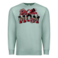 Seafoam cheer mom  maroon Premium Sweatshirt - CowGirlArtShop