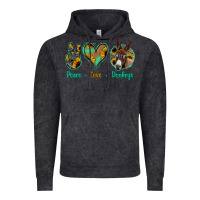 Vintage Black Peace Love Donkeys Vintage Hoodie - Jasminsmagicworld