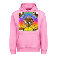 Fuchsia Pink Pride lgbtq leopard love heart seamless pattern Urban Hoodie - BundleAndBundleShop