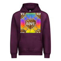 Pride Lgbtq Leopard Love Heart Seamless Pattern Urban Hoodie | Teevron