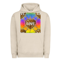 Pigment French Oak Pride lgbtq leopard love heart seamless pattern Urban Hoodie - BundleAndBundleShop