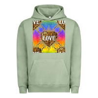 Pigment Oil Green Pride lgbtq leopard love heart seamless pattern Urban Hoodie - BundleAndBundleShop