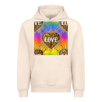 Sandshell Pride lgbtq leopard love heart seamless pattern Urban Hoodie - BundleAndBundleShop