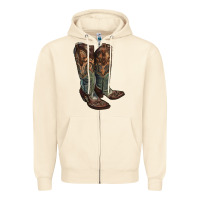 Sandshell cowgirl boots Zipper Hoodie - RanaPortraitStore