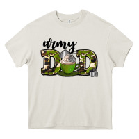 Cream army dad Heavy Core Tee - AdoDesignShop
