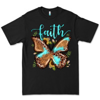 Black faith leopard butterfly Premium Tee - JahusDesignShop