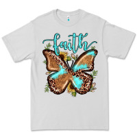 Dove Grey faith leopard butterfly Premium Tee - JahusDesignShop